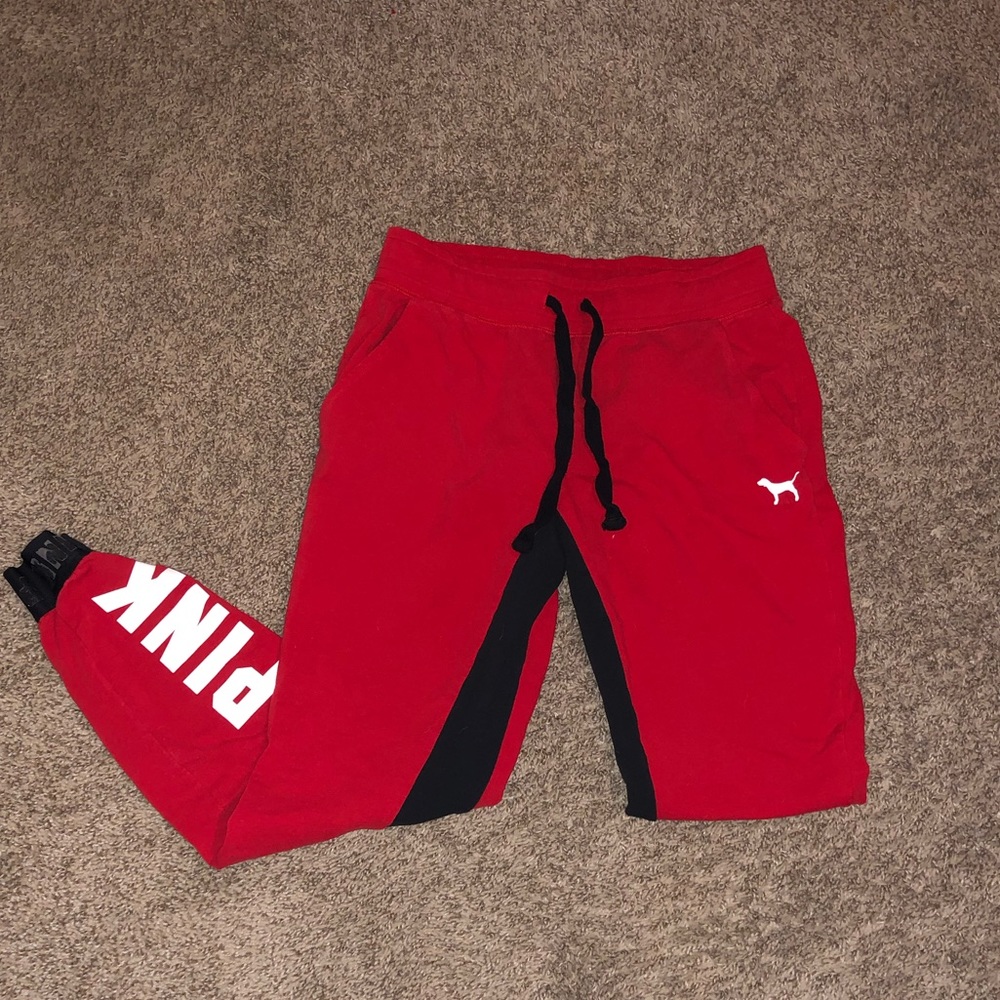 PINK red joggers!